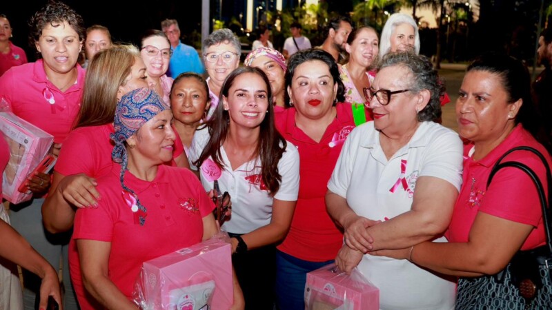 Cancún se pinta de rosa con acciones de prevención y solidaridad
