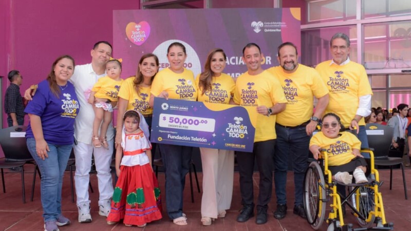 Cancún se une con el corazón al Teletón 2'25 y a los 18 años del CRIT Quintana Roo