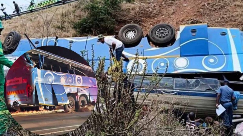 Desbarrancamiento de autobús en Sudáfrica deja al menos 42 muertos 
