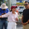 Ana Paty Peralta constata avances en obra de avenida Huayacan y 135