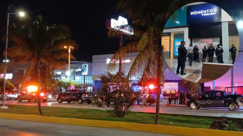Asalto armado en joyeria de centro comercial de Cancún activa Código Rojo