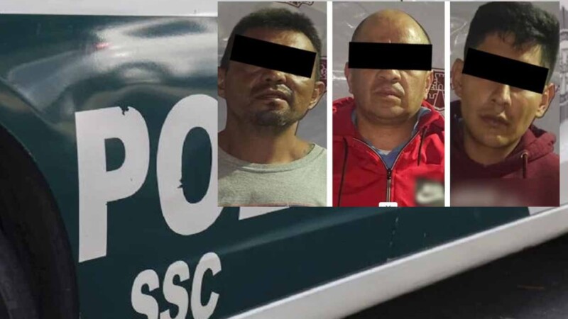 Policía de CDMX captura a tres presuntos miembros de la Unión Tepito