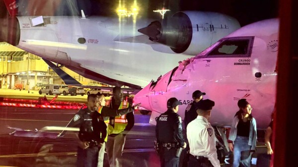 Caos por choque de dos aviones de Delta en Aeropuerto de Nueva York