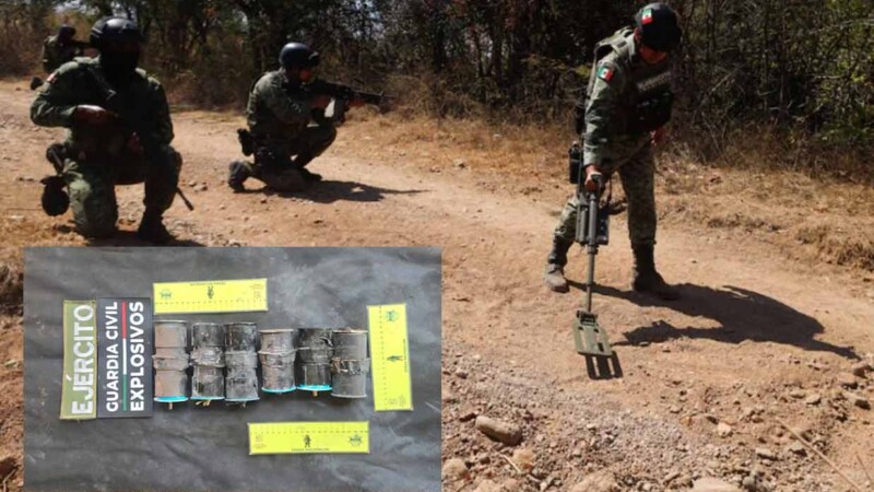 Militares desactivan siete explosivos improvisados en Michoacán tras operativo