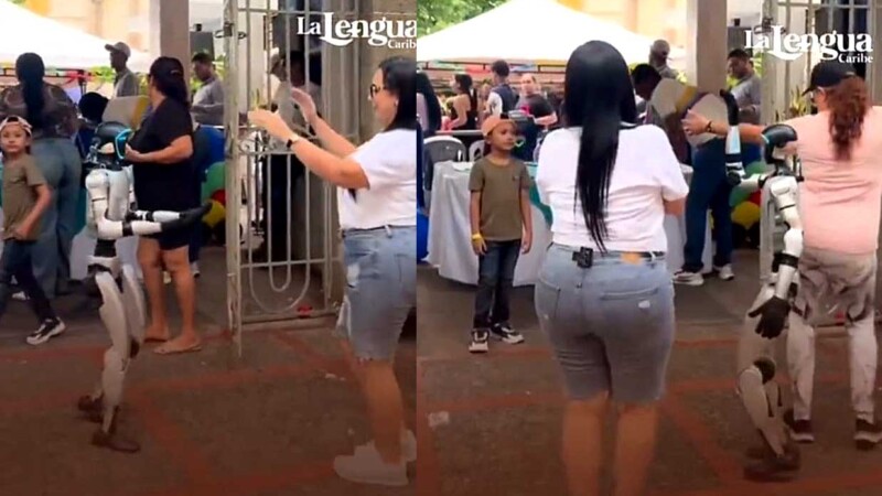 Robot en Colombia sorprende al público bailando un “cumbión bien loco”