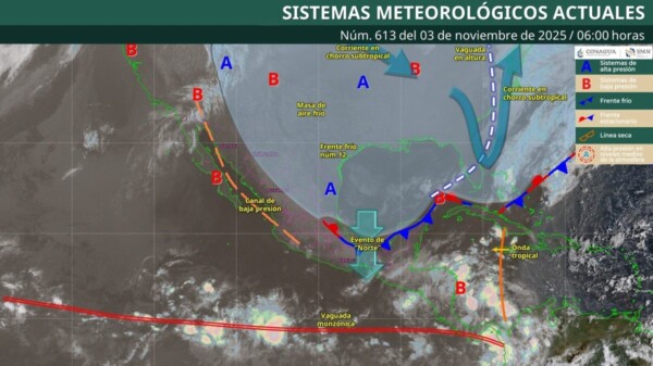 Pronóstico del clima en Quintana Roo para hoy lunes 3 de noviembre 2025
