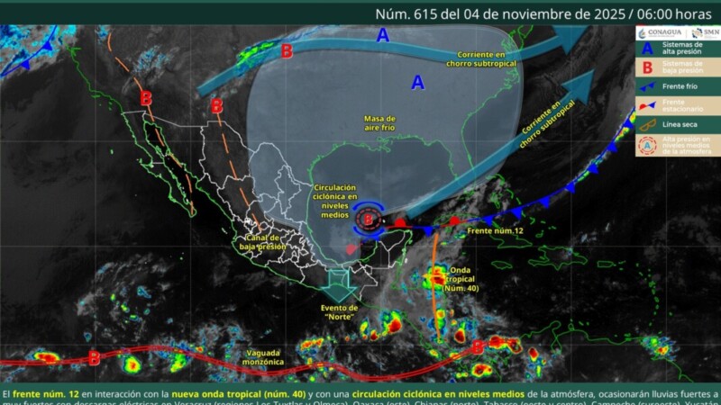 Pronóstico del clima en Quintana Roo para hoy martes 4 de noviembre 2025