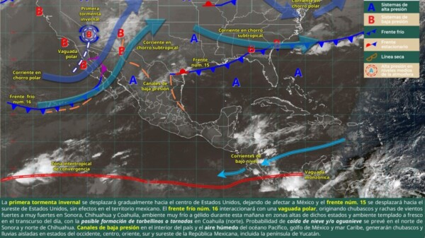 Pronóstico del clima en Quintana Roo para hoy domingo 23 de noviembre 2025