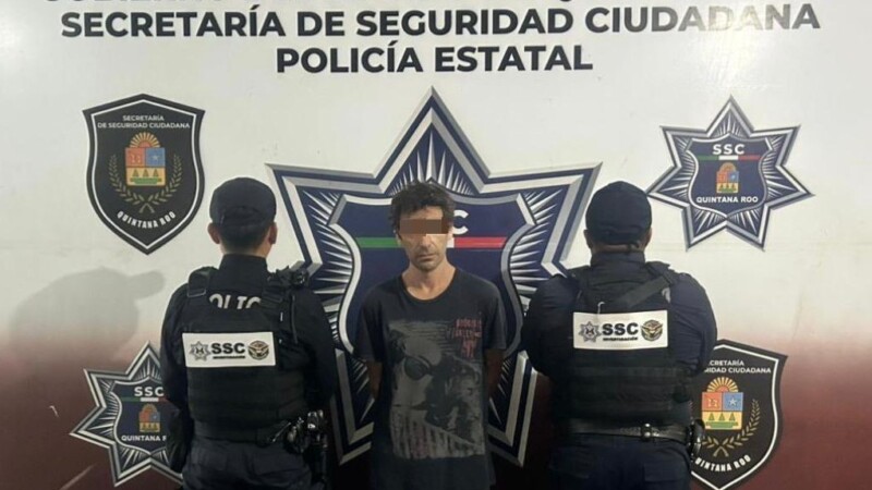 Detienen a sujeto por narcomenudeo en la Supermanzana 256 de Cancún