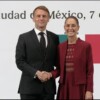 “Reunión fructífera” entre Sheinbaum y Macron