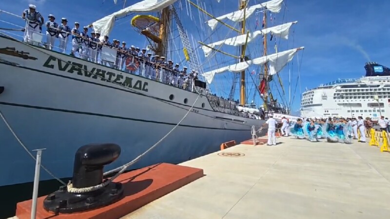 Arriba a Cozumel el Buque Escuela ARM 'Cuauhtémoc'