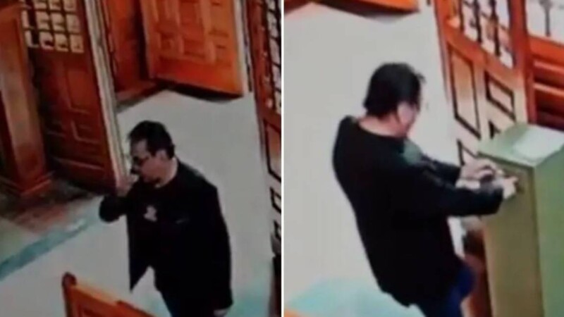 Hombre intenta robar limosnas en parroquia de CDMX tras fingir rezar