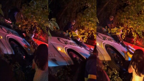 Autobús de Oriente vuelca en la carretera Lázaro Cárdenas