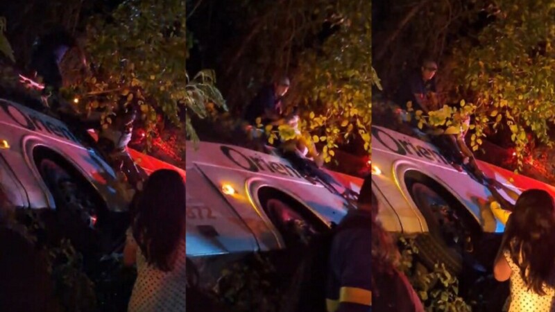 Autobús de Oriente vuelca en la carretera Lázaro Cárdenas