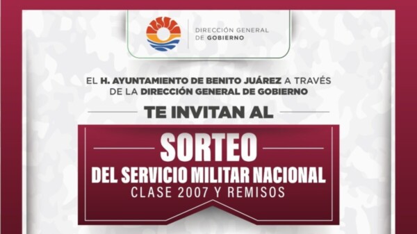 Invita gobierno municipal a jóvenes al sorteo del Servicio Militar Nacional