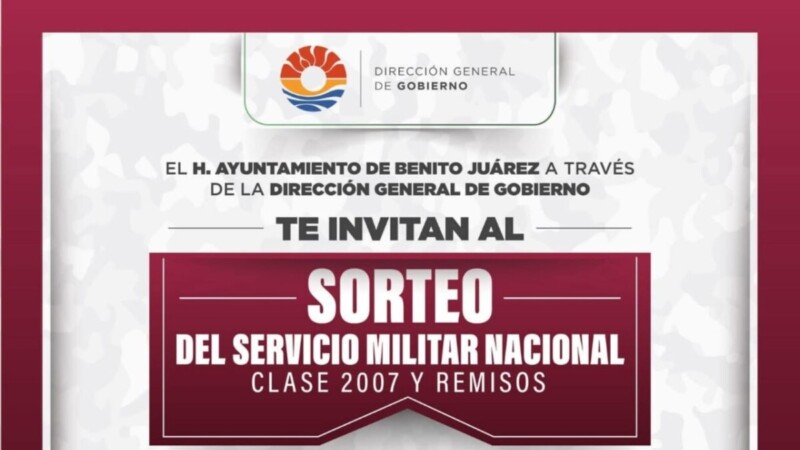 Reprograman autoridades municipales sorteo del Servicio Militar Nacional