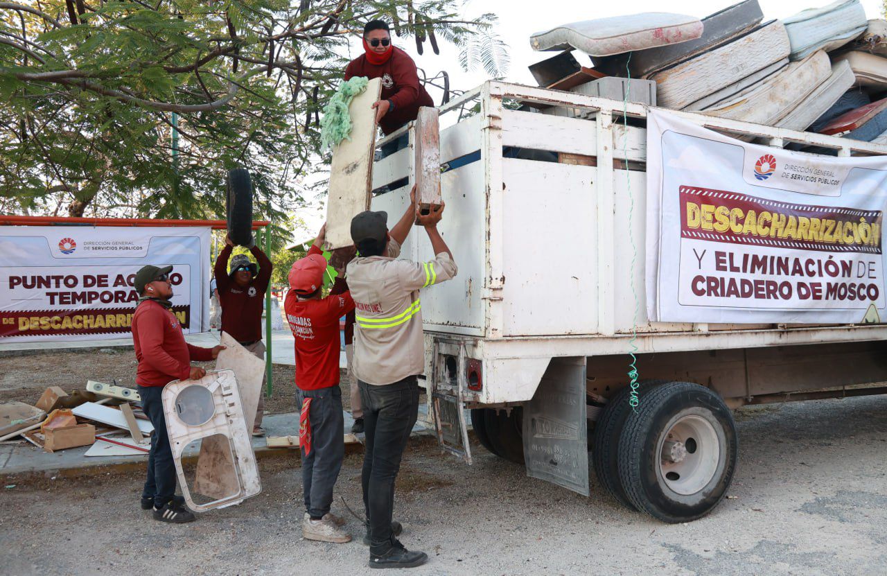 Intensifica Ayuntamiento de BJ acciones de limpieza y descacharrización; Servicios Públicos llevó a cabo 11 mil 892 atenciones en demandas emergentes desde inicios del 2025.