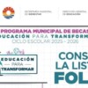 Anuncia Gobierno de Benito Juárez folios de becas municipales