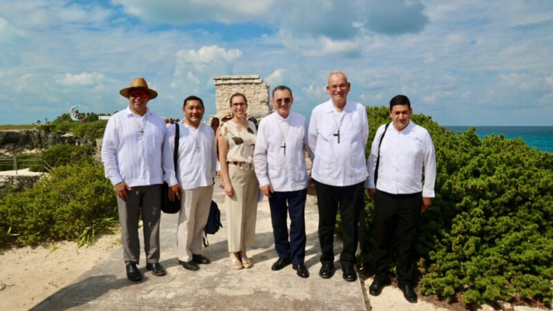 Isla Mujeres recibe la visita pastoral del Nuncio Apostólico en México, monseñor Joseph Spiteri