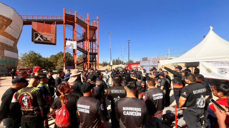 Destacan bomberos de Cancún en el 'Torneo Bomberos Challenge 2025'