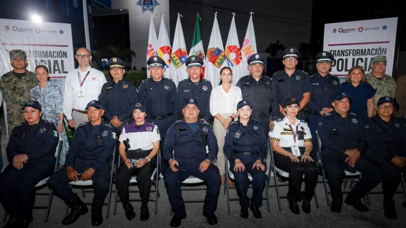 En Cancún damos un paso más hacia la transformación policial: Ana Paty Peralta