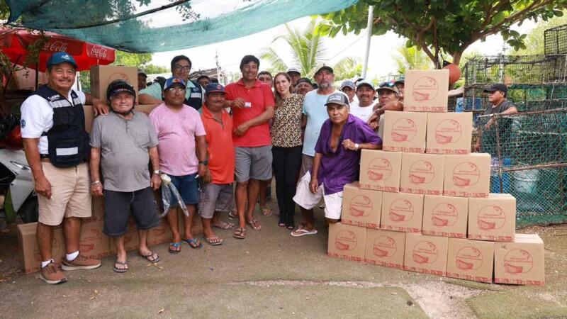 Atenea Gómez Ricalde continúa impulsando el sector pesquero en Isla Mujeres
