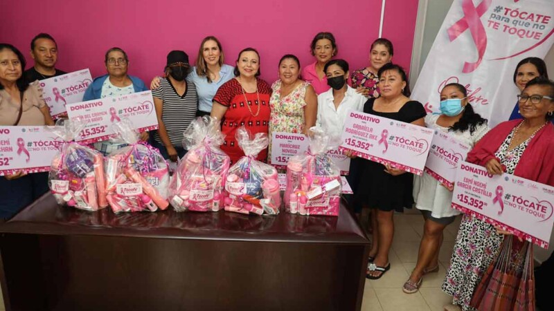 Atenea Gómez Ricalde presenta resultados de la campaña del Mes Rosa a favor de la prevención del cáncer de mama