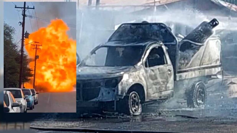 Explosión de tanques de gas en Mexicali moviliza a cuerpos de emergencia