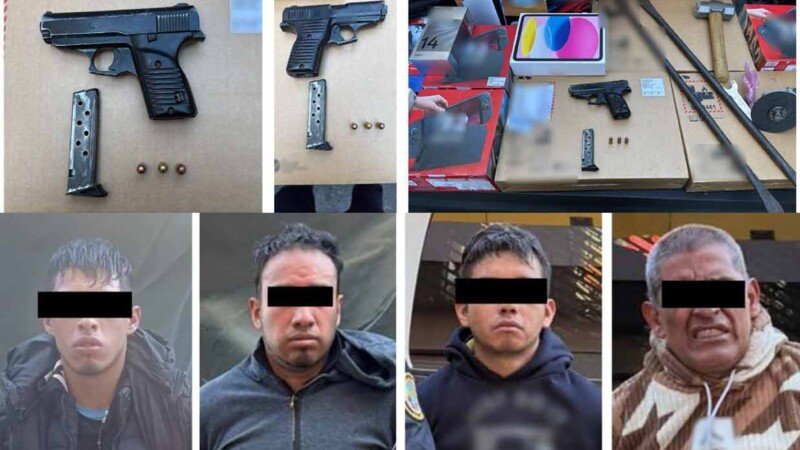 Cae banda robando videojuegos y computadoras en tienda departamental de CDMX