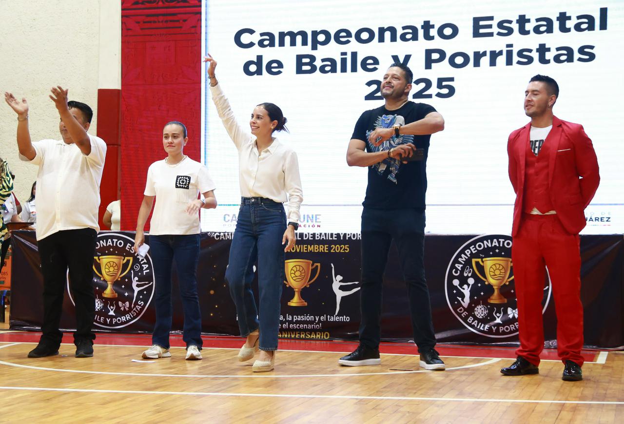 CANCÚN CELEBRA LA XX EDICIÓN DEL CAMPEONATO ESTATAL DE BAILES DE PORRAS 2025: ANA PATY PERALTA