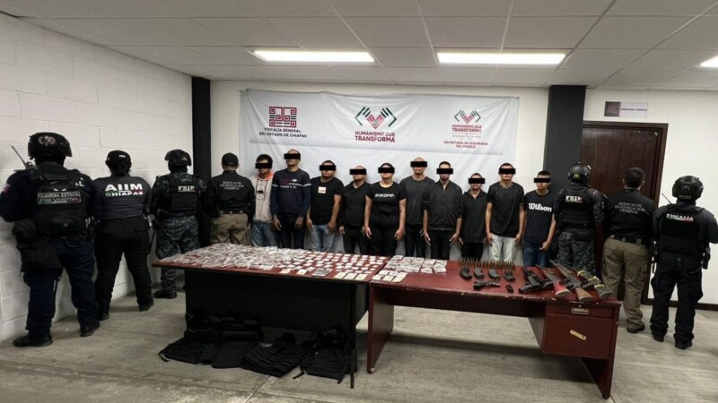 Detienen en San Cristóbal de las Casas a una célula del crimen organizado