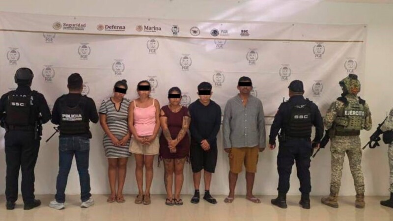 Capturan a seis por homicidio calificado de mujer y un menor en Playa del Carmen