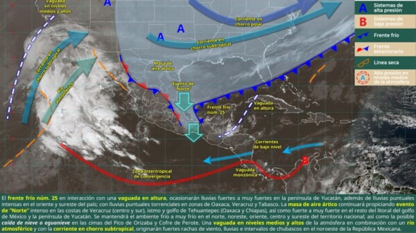 Pronóstico del clima para hoy martes 30 de diciembre 2025 en Quintana Roo
