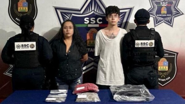 Capturan a una pareja por narcomenudeo en el fraccionamiento Cielo Nuevo de Cancún