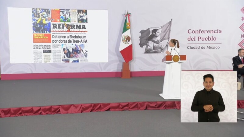 Sheinbaum desmiente al Reforma y recuerda matanza de Acteal