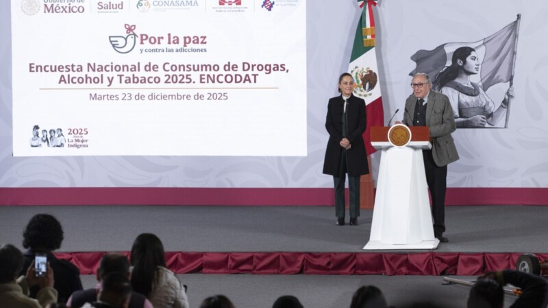 Crece consumo de drogas en adultos; baja en adolescentes