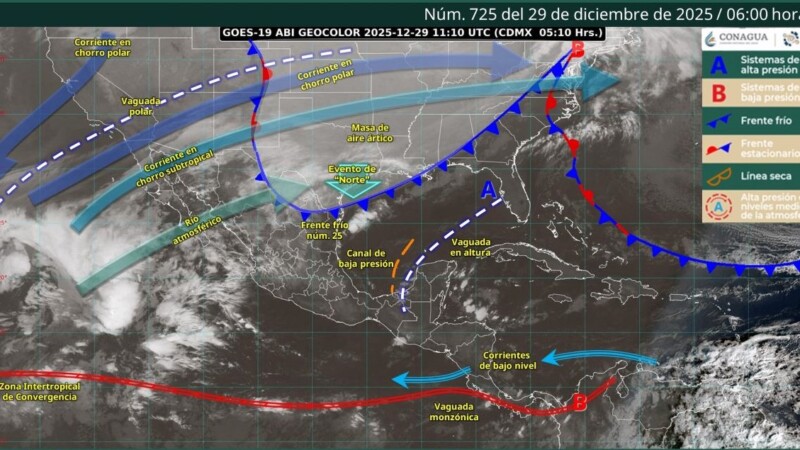 Pronóstico del clima para hoy lunes 29 de diciembre 2025 en Quintana Roo