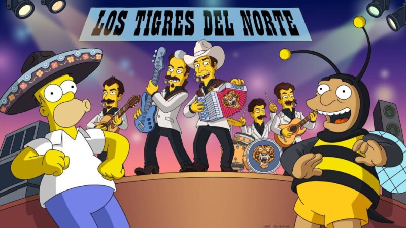 Los Tigres del Norte aparecerán en Los Simpson con un corrido original