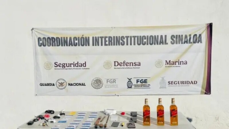 Previo a la Nochebuena decomisan whisky, drogas y armas en penal de Culiacán