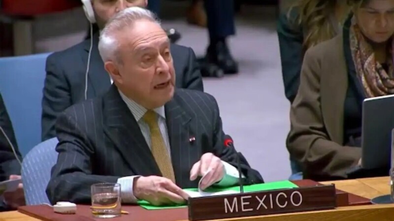 Pide México en la ONU, solución pacífica entre EU y Venezuela