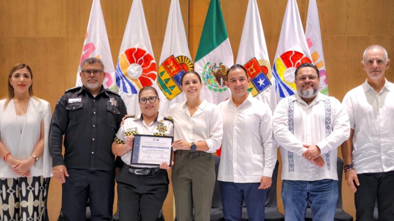 Seguimos avanzando en la transformación policial de Cancún: Ana Paty Peralta