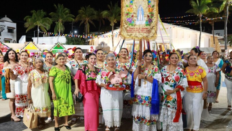 Gremio de las Señoras fortalece tradición e identidad isleña en las Fiestas Patronales de Isla Mujeres