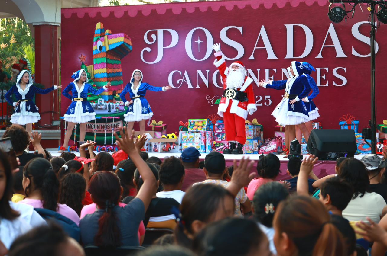 Inician posadas cancunenses en Bonfil. El Ayuntamiento de Benito Juárez promueve la unión familiar y sana convivencia conforme directrices de la presidenta municipal, Ana Paty Peralta.
