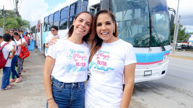 Con playas para todas y todos, Cancún nos une por la transformación: Ana Paty Peralta y Mara Lezama