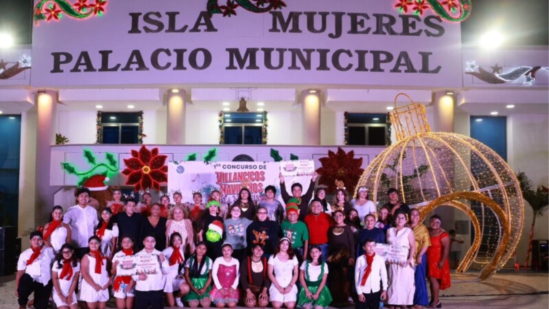 Gobierno de Isla Mujeres impulsa el talento local y la convivencia familiar con el Primer Concurso de Villancicos en Isla Mujeres