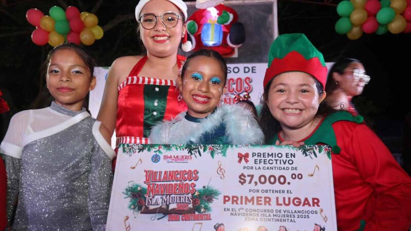 Gobierno de Isla Mujeres impulsa la convivencia y las tradiciones con el Primer Concurso de Villancicos en Ciudad Mujeres
