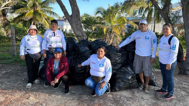 Zofemat Isla Mujeres realiza brigada de limpieza en Isla Blanca