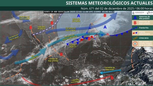 Pronóstico del clima en Quintana Roo para hoy martes 2 de diciembre 2025