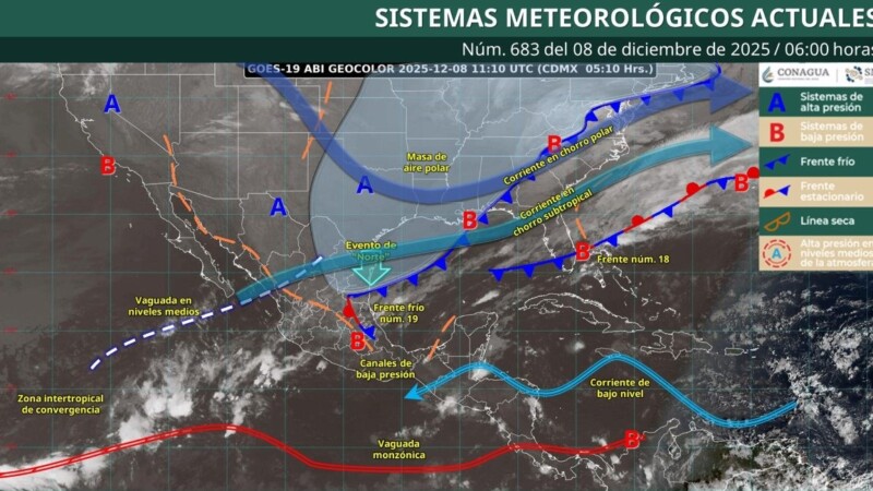 Pronóstico del clima en Quintana Roo para hoy domingo 7 de diciembre 2025
