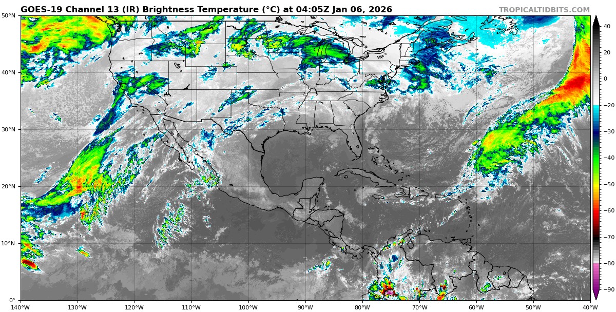 Pronóstico del clima para hoy martes 6 de enero 2026 en Quintana Roo; cielo despejado a medio nublado con probabilidad de lluvias aisladas en el estado.